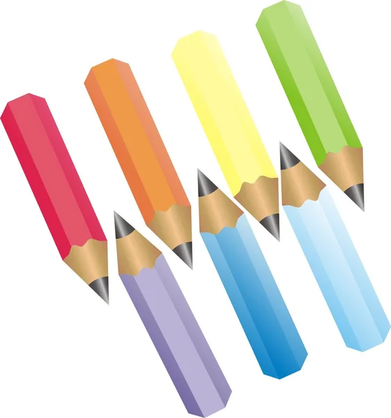 stock vector Set of pencils