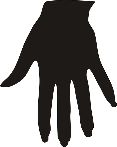 Weibliche Hand — Stockvektor