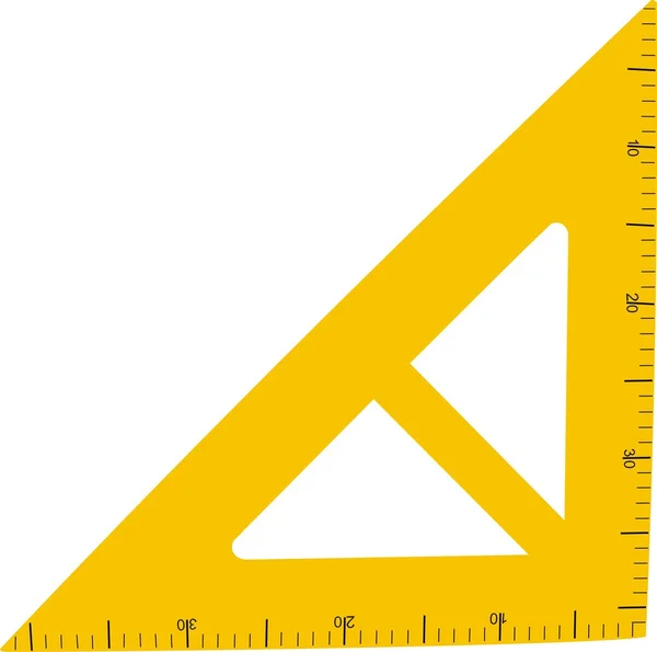 Grande règle jaune — Image vectorielle