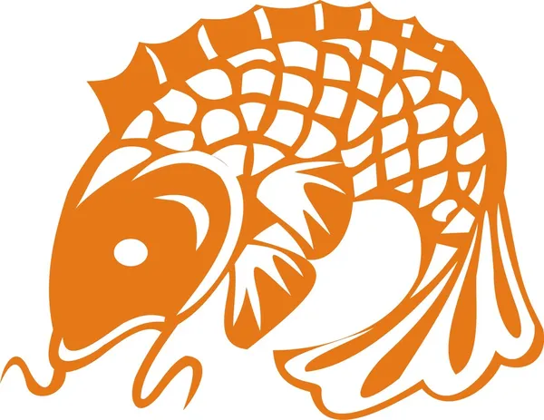 Le gros poisson — Image vectorielle