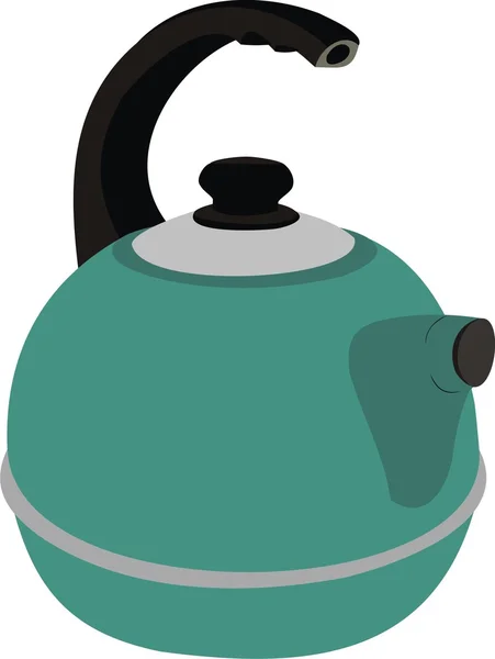 Темно-синий чайник — стоковый вектор