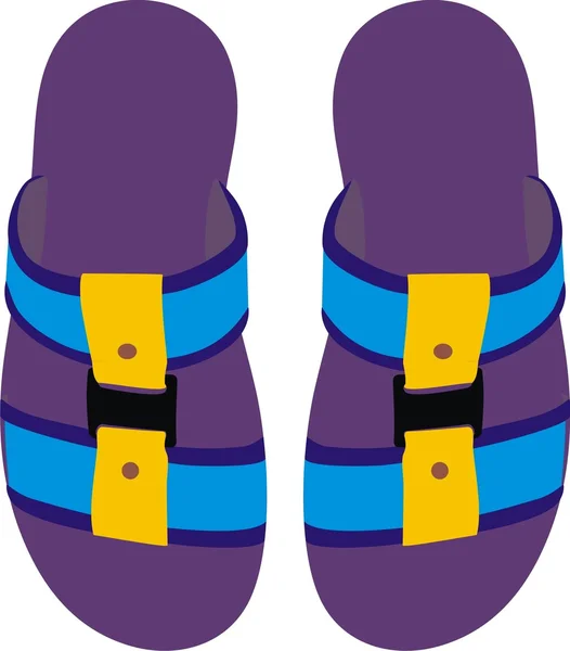 Due pantofole — Vettoriale Stock
