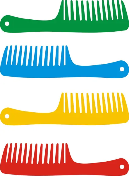 Set of hairbrushes — Stock Vector