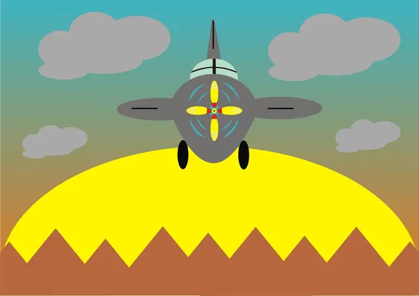 Самолет Стоковая Иллюстрация