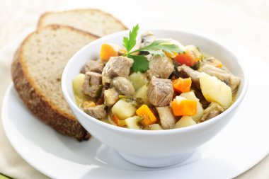 Bowl of beef stew clipart