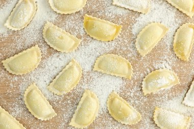 Uncooked ravioli clipart