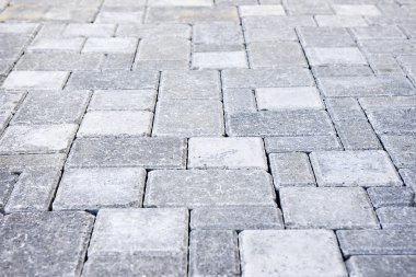 Interlocking stone driveway clipart