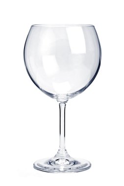 Empty red wine glass clipart