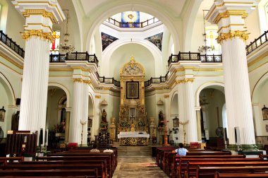 Church interior in Puerto Vallarta, Jalisco, Mexico clipart