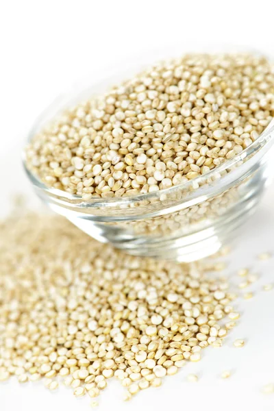 Quinoa grão na tigela — Fotografia de Stock