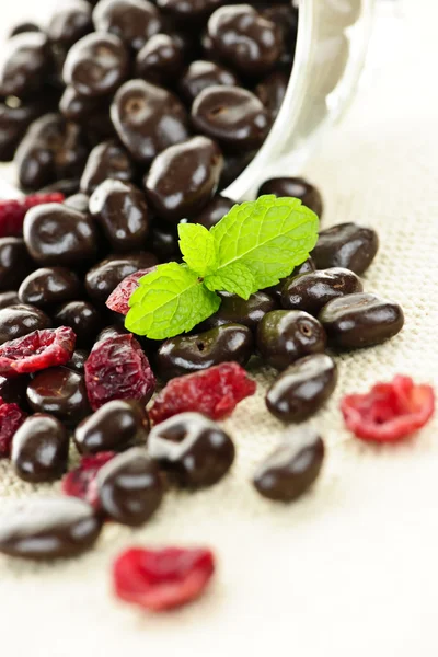 stock image Chocolate covered cranberries