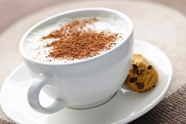Cappuccino or latte coffee — Φωτογραφία Αρχείου