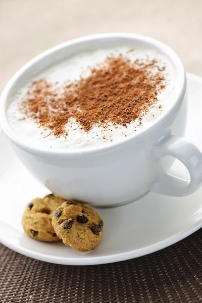 Cappuccino lub kawy latte — Zdjęcie stockowe