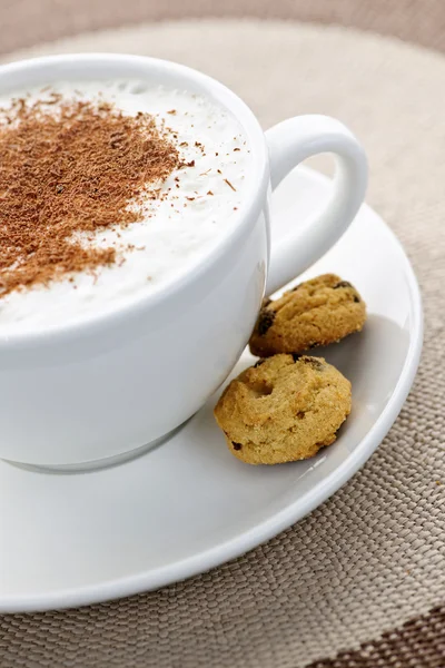 Cappuccino of koffie latte — Stockfoto