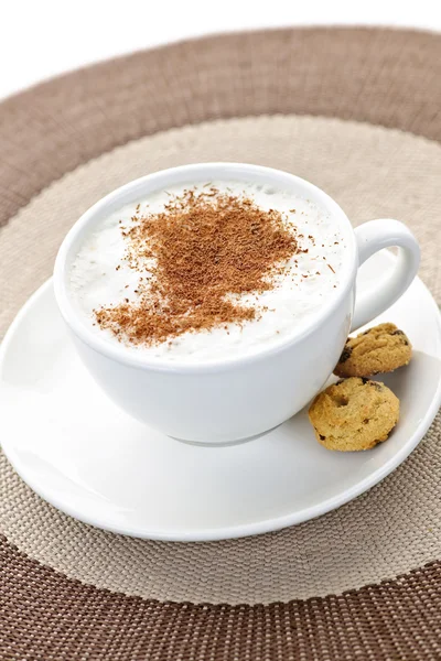 Cappuccino veya sütlü kahve — Stok fotoğraf
