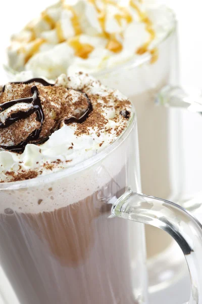 Gorącą czekoladę i napoje kawowe — Zdjęcie stockowe