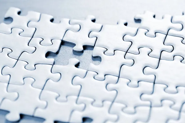Missing puzzle piece — Stock Photo, Image