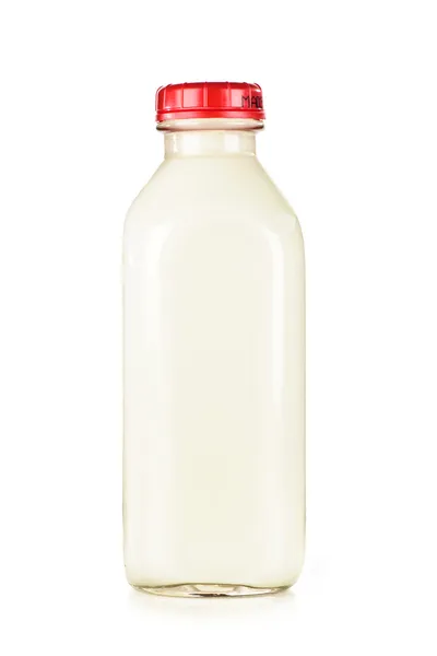 Garrafa de leite branco — Fotografia de Stock