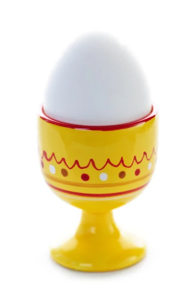 Gekochtes Ei im Becher — Stockfoto