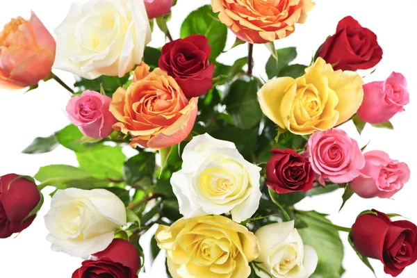 Bouquet of roses from above — Stock Photo, Image