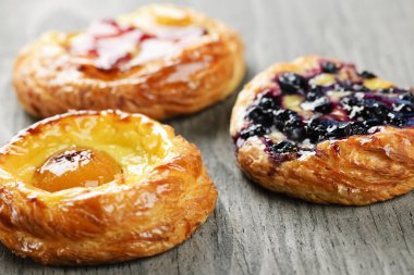 Fruit danishes clipart