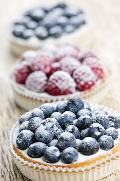 Fresh berry tarts — Stock Photo, Image