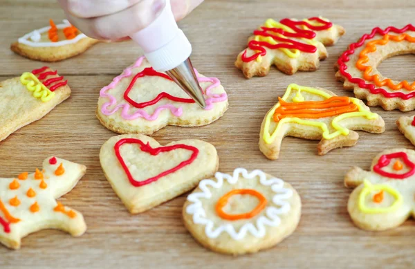 Cookies de decoração — Fotografia de Stock