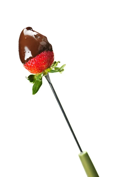 초콜릿에서 감소 딸기 — 스톡 사진