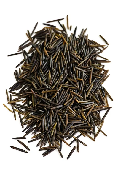 Wild black long grain rice — Stock Photo, Image