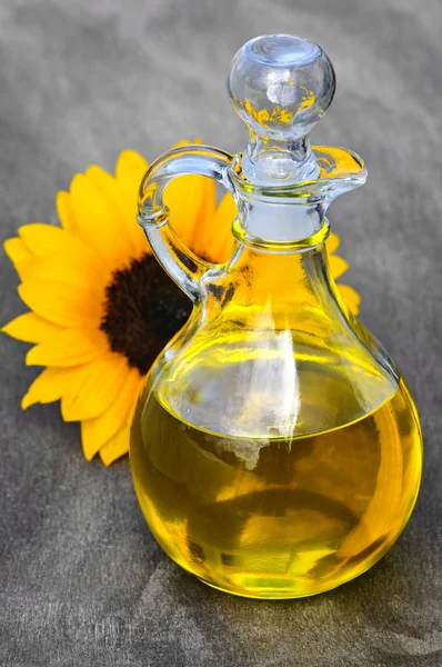 stock image Sunflower oil bottle