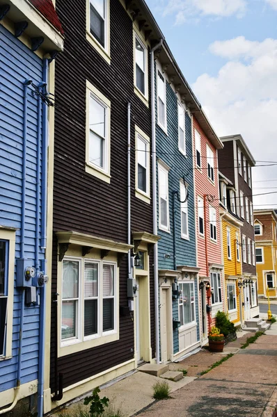 Maisons colorées à St. John's — Photo