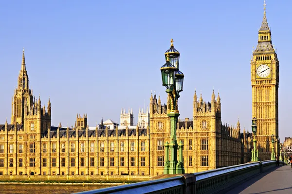 Palace of Westminster from bridge — Stock Photo, Image