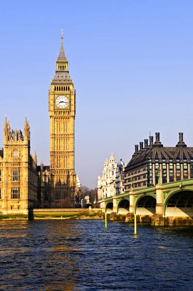 Big Ben és Westminster híd — Stock Fotó