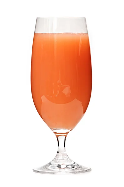 Грейпфрутовый сок в стекле — стоковое фото