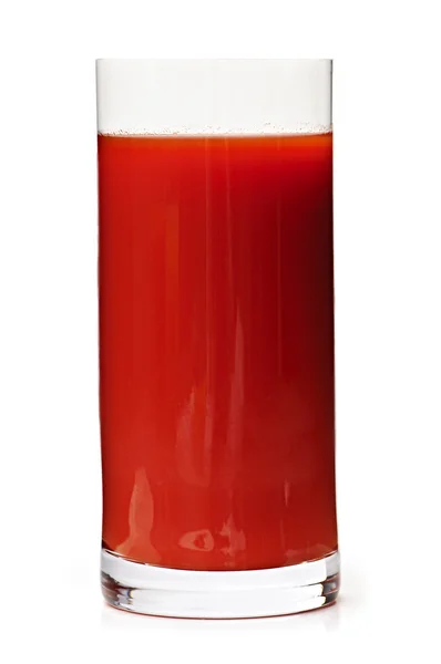 Zumo de tomate en vaso — Foto de Stock