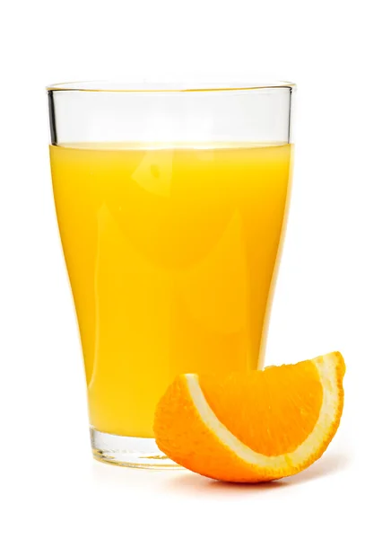 Zumo de naranja en vaso — Foto de Stock