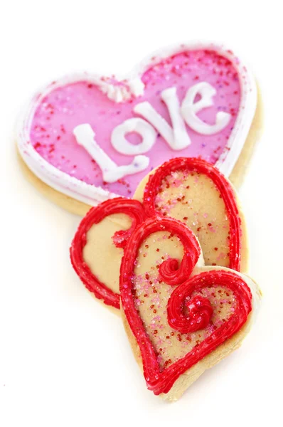 Valentinky soubory cookie — Stock fotografie