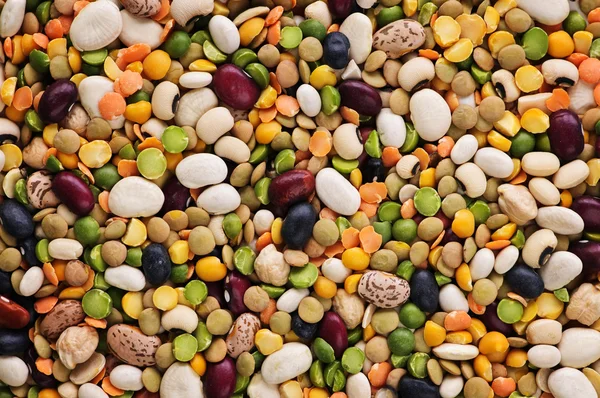 Suché fazole a hrách — Stock fotografie
