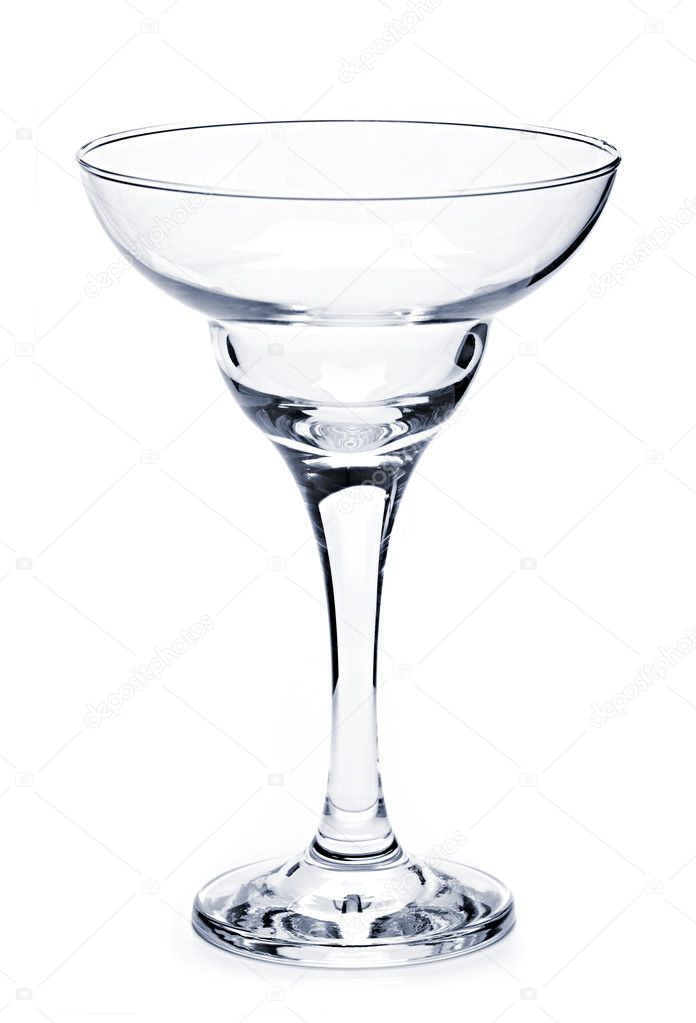 Empty margarita glass
