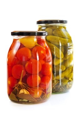 Jars of pickles clipart