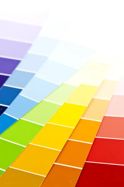 Karta kolor farby próbki — Zdjęcie stockowe