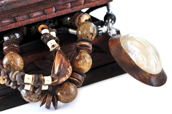 Деревянная шкатулка — стоковое фото