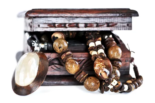 木製の宝石箱 — ストック写真