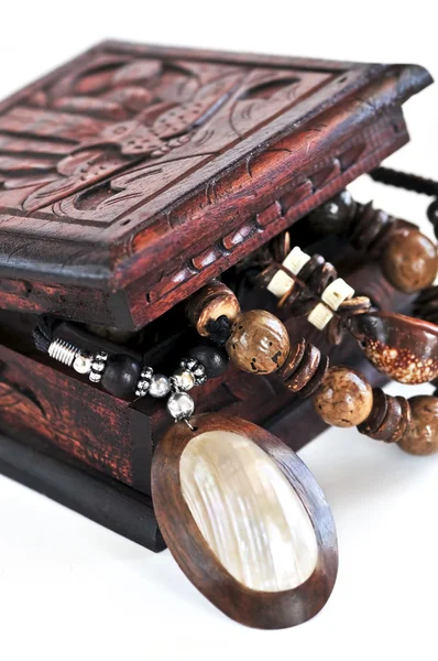 木製の宝石箱 — ストック写真