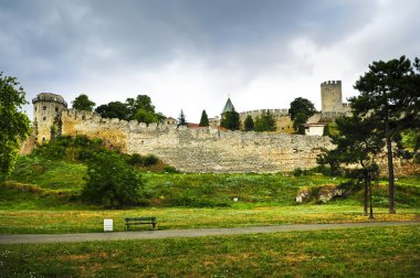 Belgrad 'daki Kalemegdan kalesi