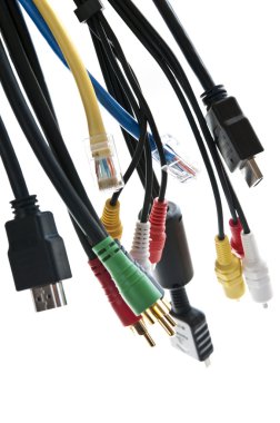 Wires and connectors clipart