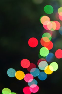 Blurred Christmas lights clipart