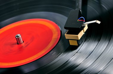 Record on turntable clipart