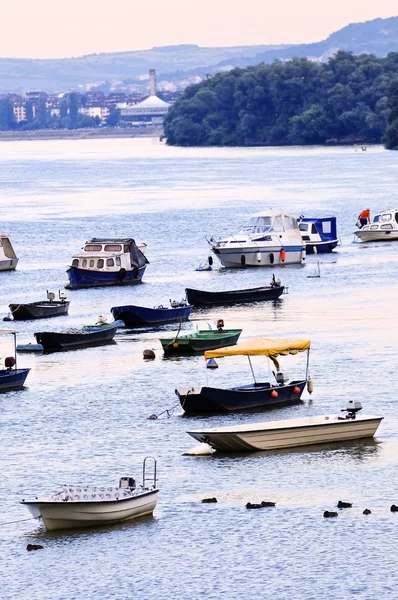Flodbåtarna på Donau — Stockfoto