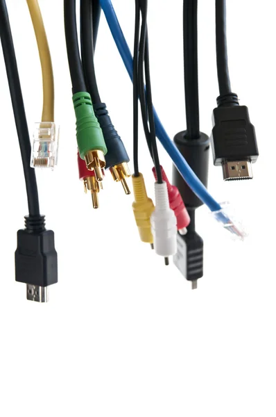 Kablolar ve konektörler — Stok fotoğraf